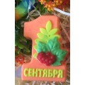 Пластиковая форма для мыла  "1 сентября - Осенний букет"