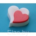 Пластиковая форма для мыла "Двойное сердце"