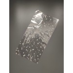 Пакет подарочный прозрачный с рисунком "Горох" без донышка (18*35 см), 10 ШТ
