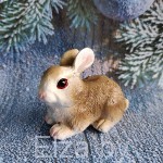 Силиконовая форма для мыла и свечей  "Заяц №2"