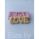 Силиконовый молд для мыла и полимерной глины "LOVE"