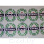 Наклейки на бутылку пива "Heineken", 14 шт.