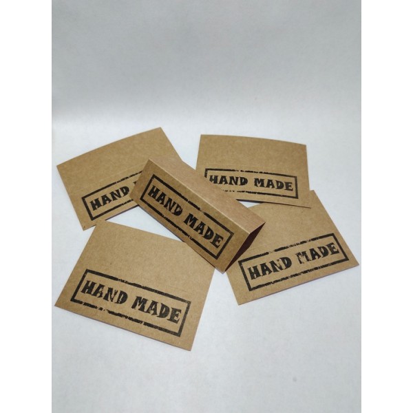Клапан на пакет "HAND MADE" КРАФТ, 1 шт