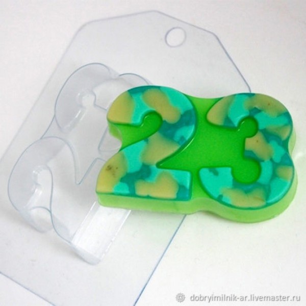 Пластиковая форма для мыла "23"