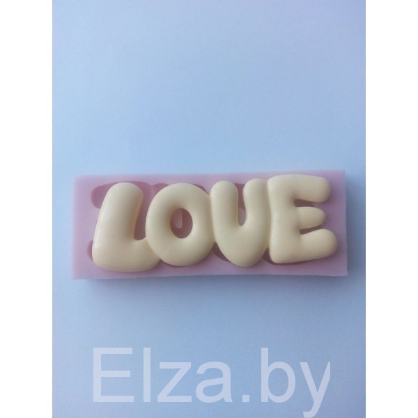 Силиконовый молд для мыла и полимерной глины "LOVE"